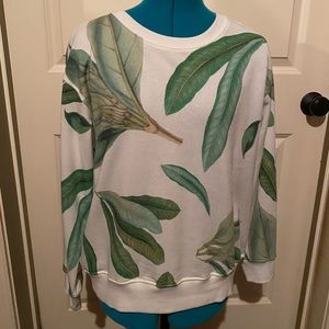 NWT! H&M tropical print crew neck sweatshirt